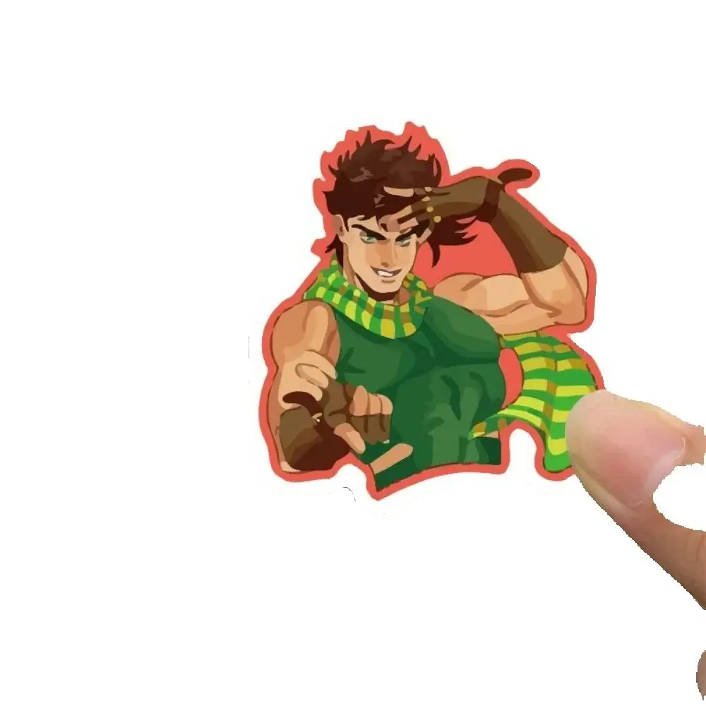 Autocollant de décoration étanche pour ordinateur portable, 50 pièces, dessin animé doodle Jojo aventure route