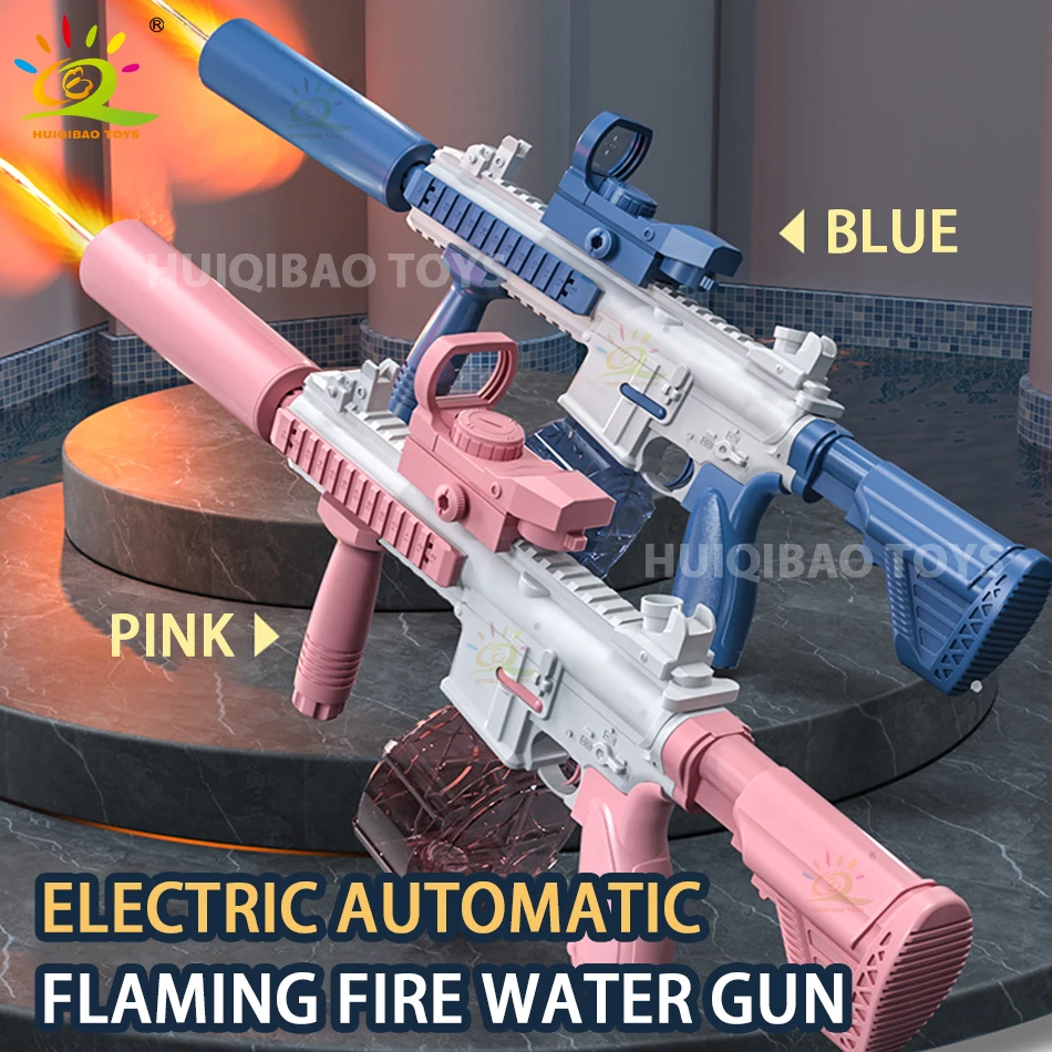 M416 QBZ95 Vector Summer Automatic Electric Fantasy Fire Light Water Gun Children Beach Outdoor Fight Zabawki dla chłopców Prezenty dla dzieci