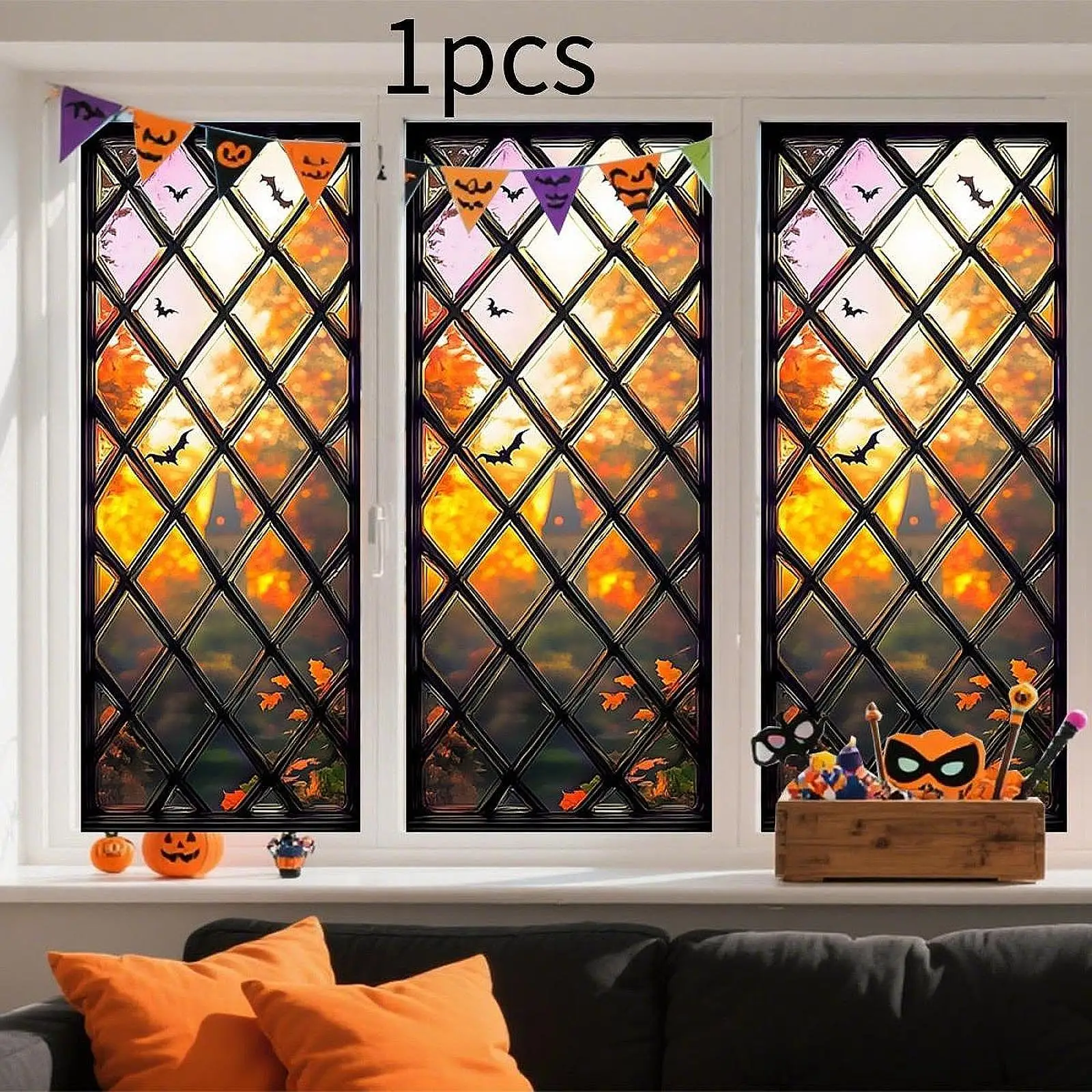 

Halloween Window Stickers Halloween Window Clings Decorative Removable Reusable