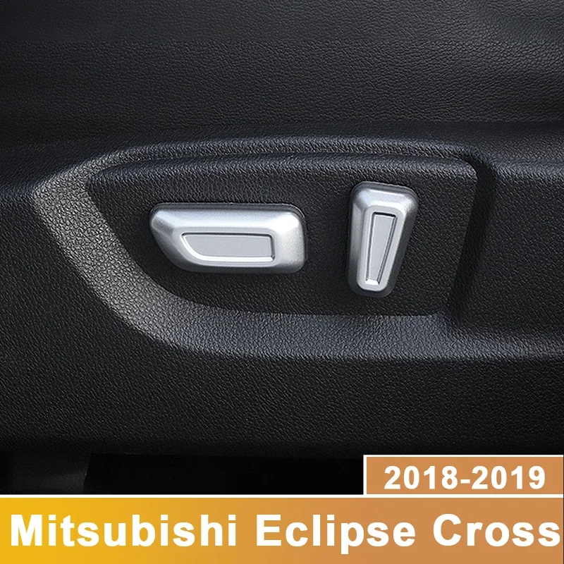 For Mitsubishi Eclipse Cross 2018-2021 2022 Car Interior Seat Adjustment Switch Knob Button Control Cover Trim Garnish Molding