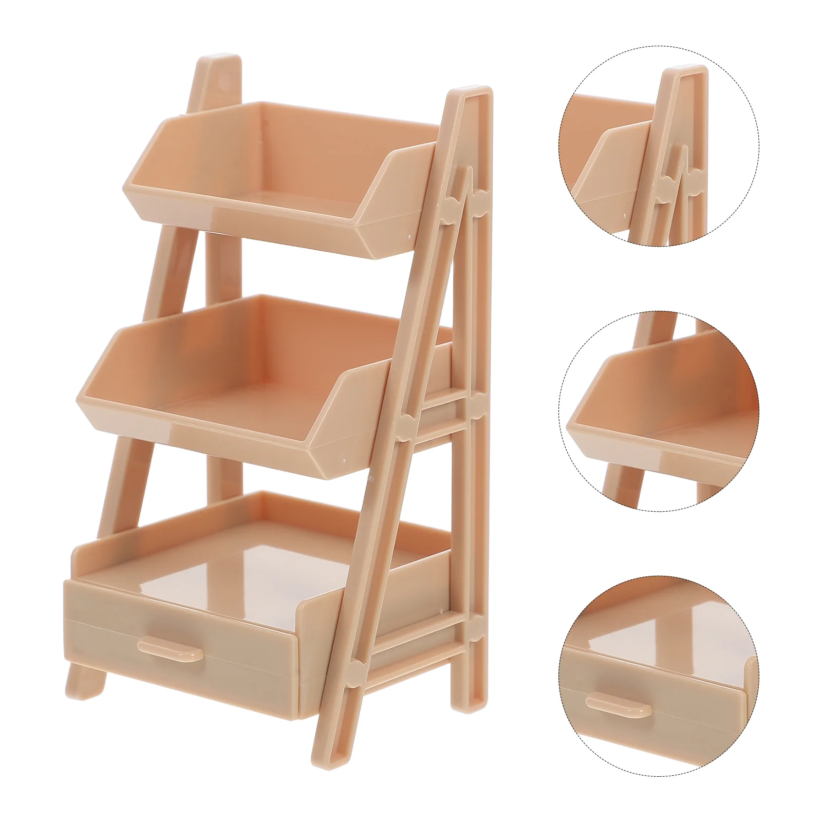 Plush Toys Miniature Rack Cabinet for Kids Dollhouse Accessories Plastic Tiny Plant Child