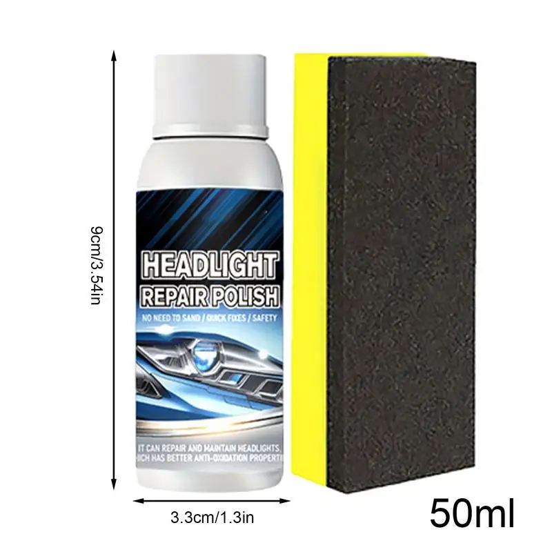 Car Polish Headlight Restoration Polishing Headlamp Scratch Remover Repair Clean Paste Remove Oxidation Headlight Polish Liquid