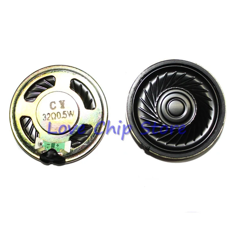 

6pcs New Original Ultra-thin Mini speaker 32 ohms 0.5 watt 0.5W 32R speaker Diameter 40MM 4CM thickness 5MM