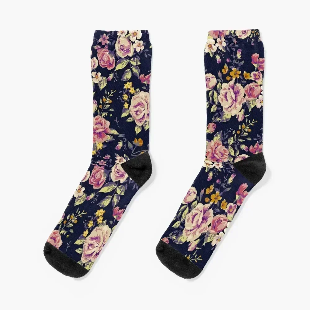 Floral pattern 1 Socks ankle Christmas Children's Socks Girl Men's
