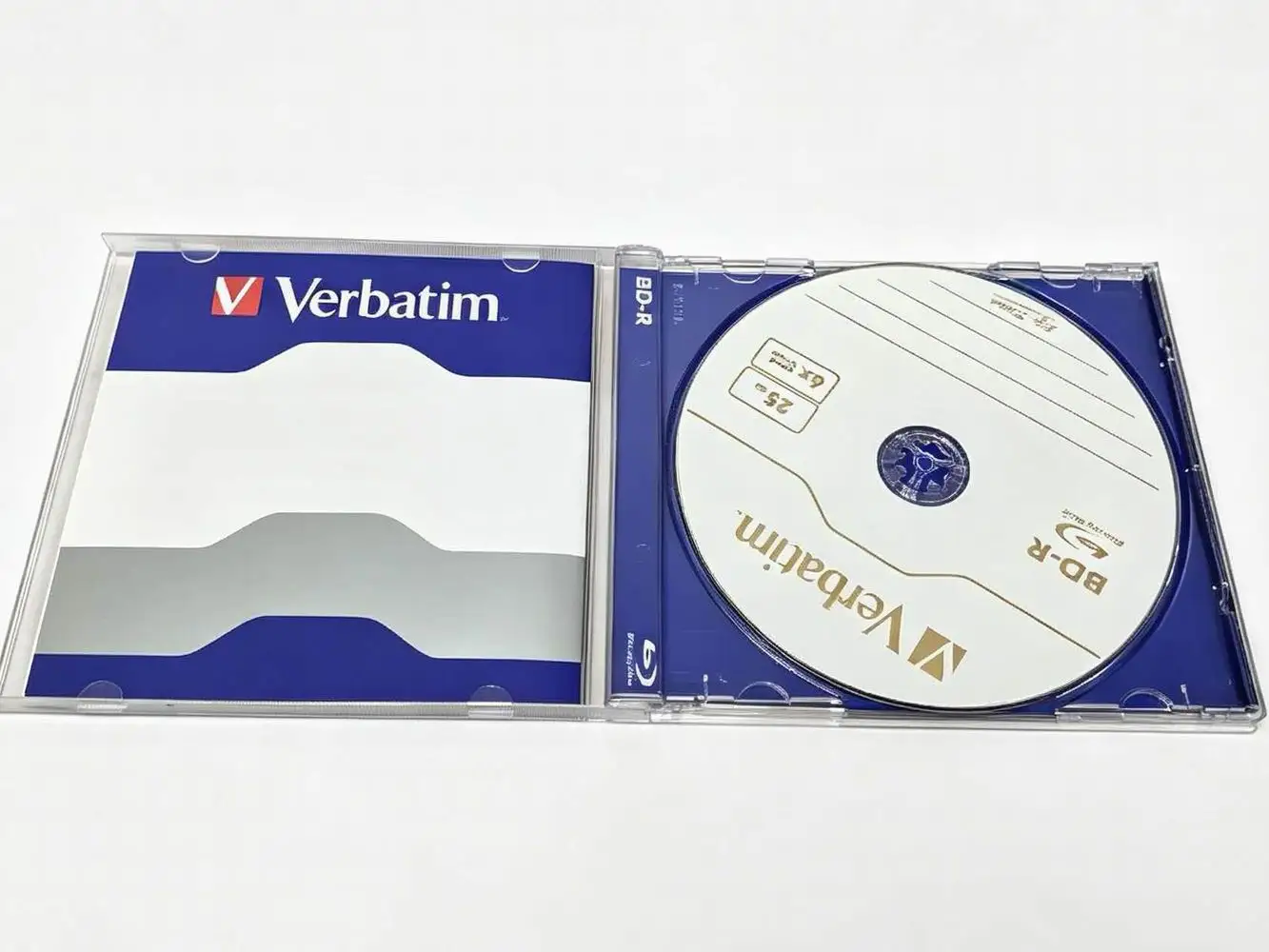 Verbatim BD-R 25GB 6X Recordable Blu-Ray Disc BDR Blank Bluray Disks Not Printable 1Piece