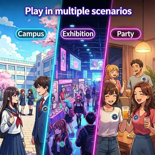 Imagen 2 del producto Pin Electrónico Dinámico con Pantalla para Anime, Insignia Digital de Anime, Regalo Dinámico para Fans y Amigos de Otaku