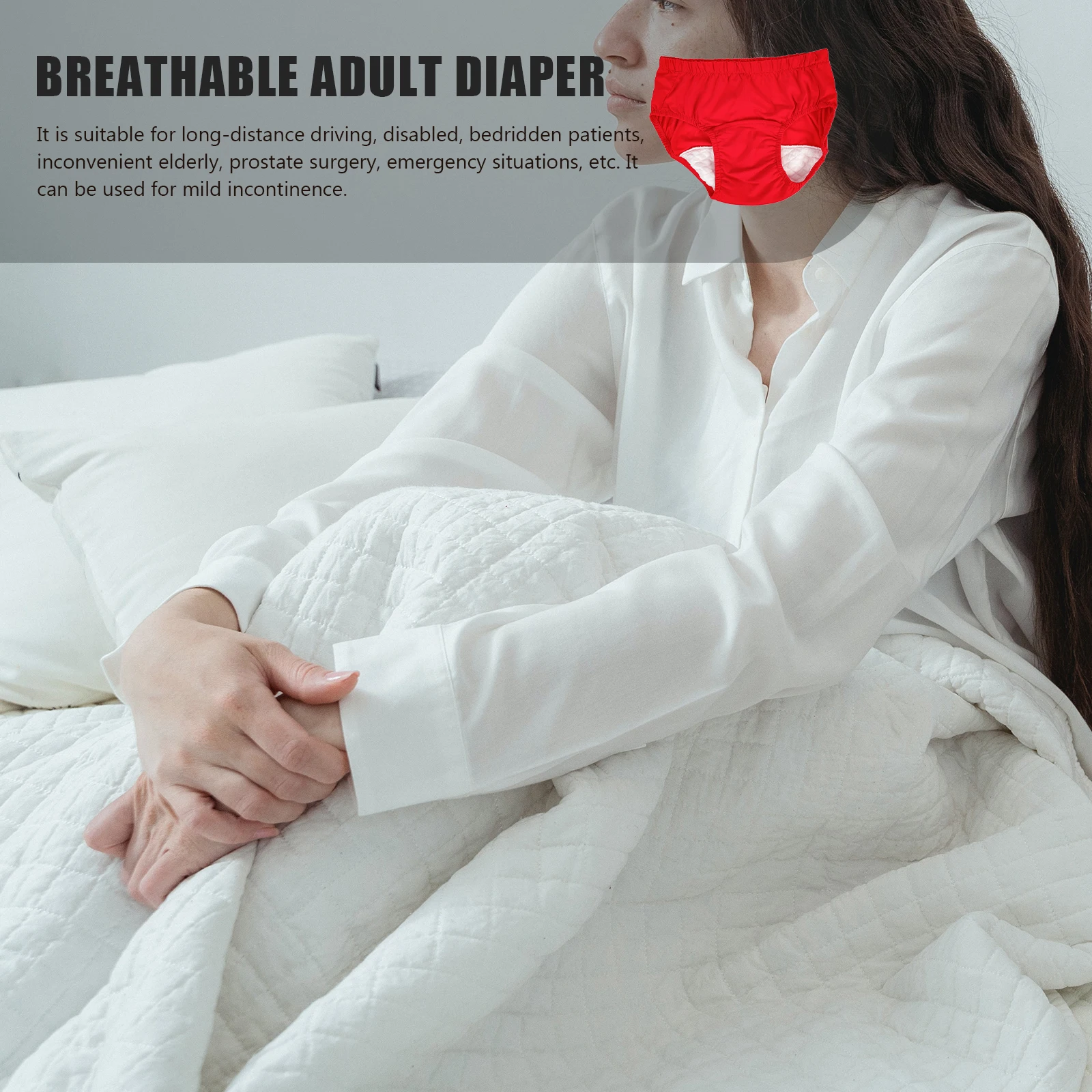 

Дышащие водонепроницаемые дорожные аксессуары для пожилых людей, подгузники для ухода, многоразовые моющиеся легкие подходят