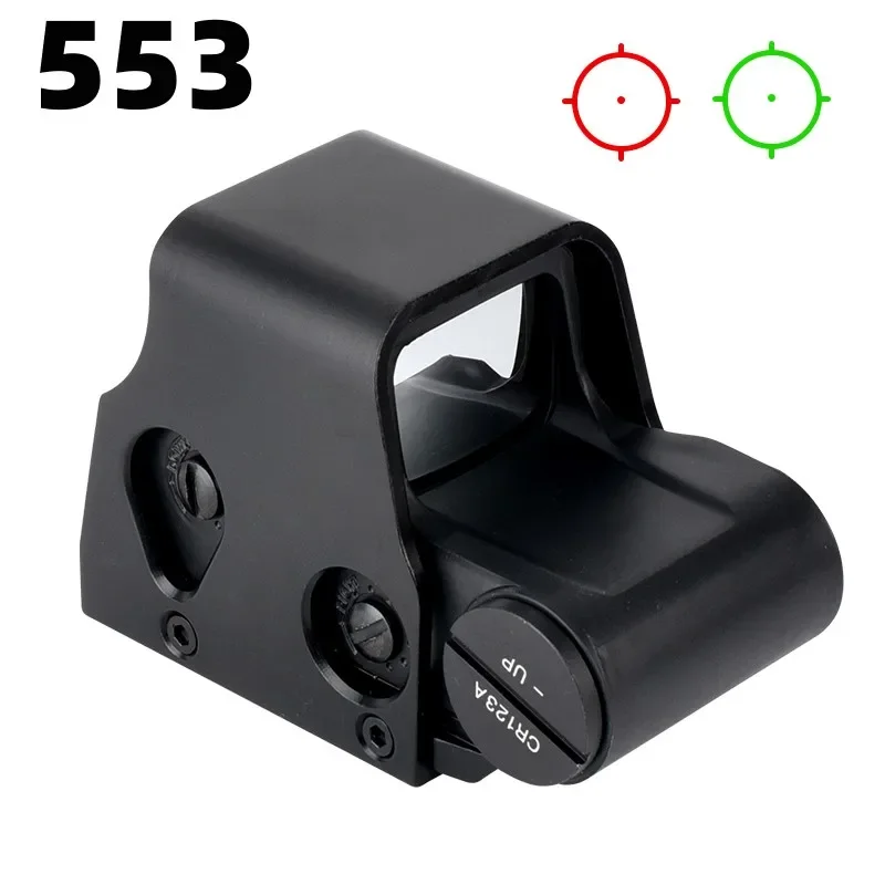 Imagem -03 - Visão Red Dot Tactical Optical Scope Reflex Green Dot Scope Brilho Ajustável para Caça de Tiro Riflescope Compacto 551 552 553