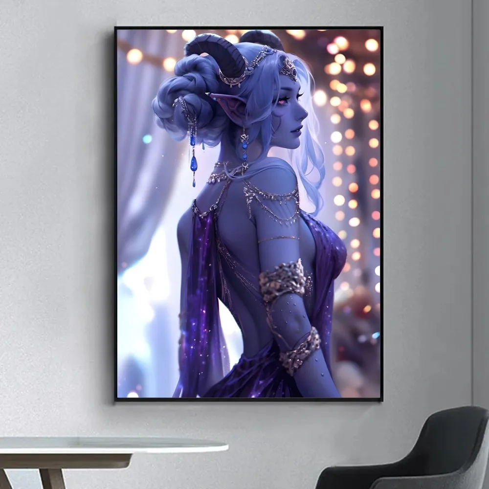 Game World Of Warcraft Poster Fancy Wall Sticker for Living Room Bar Vintage Decorative Painting Middle