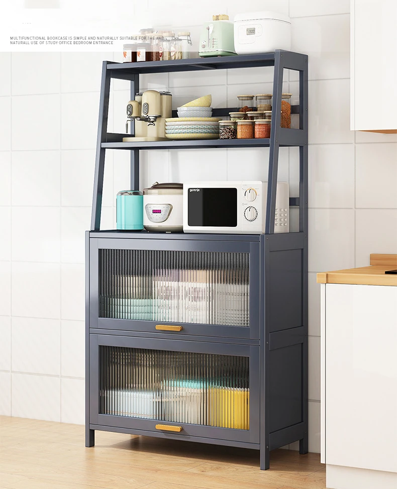 Kitchen locker dining room shelf floor-to-ceiling sideboard multi-layer locker multi-functional dish storage cabinet