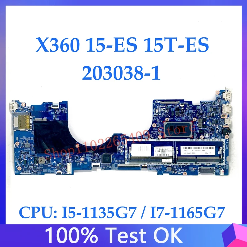 

M45472-601 M45473-601 системная плата для HP X360 15-ES 203038-1 448.0MJ09.0011 / 448.0MJ10.0011 с процессором I5 / I7 100%