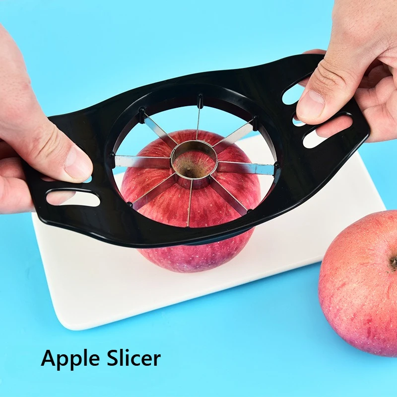 Stainless Steel Apple Slicer and Corer Manual Fruit Cutter with Uniform Blades for Perfectly Sliced Apples Fruit Slicer