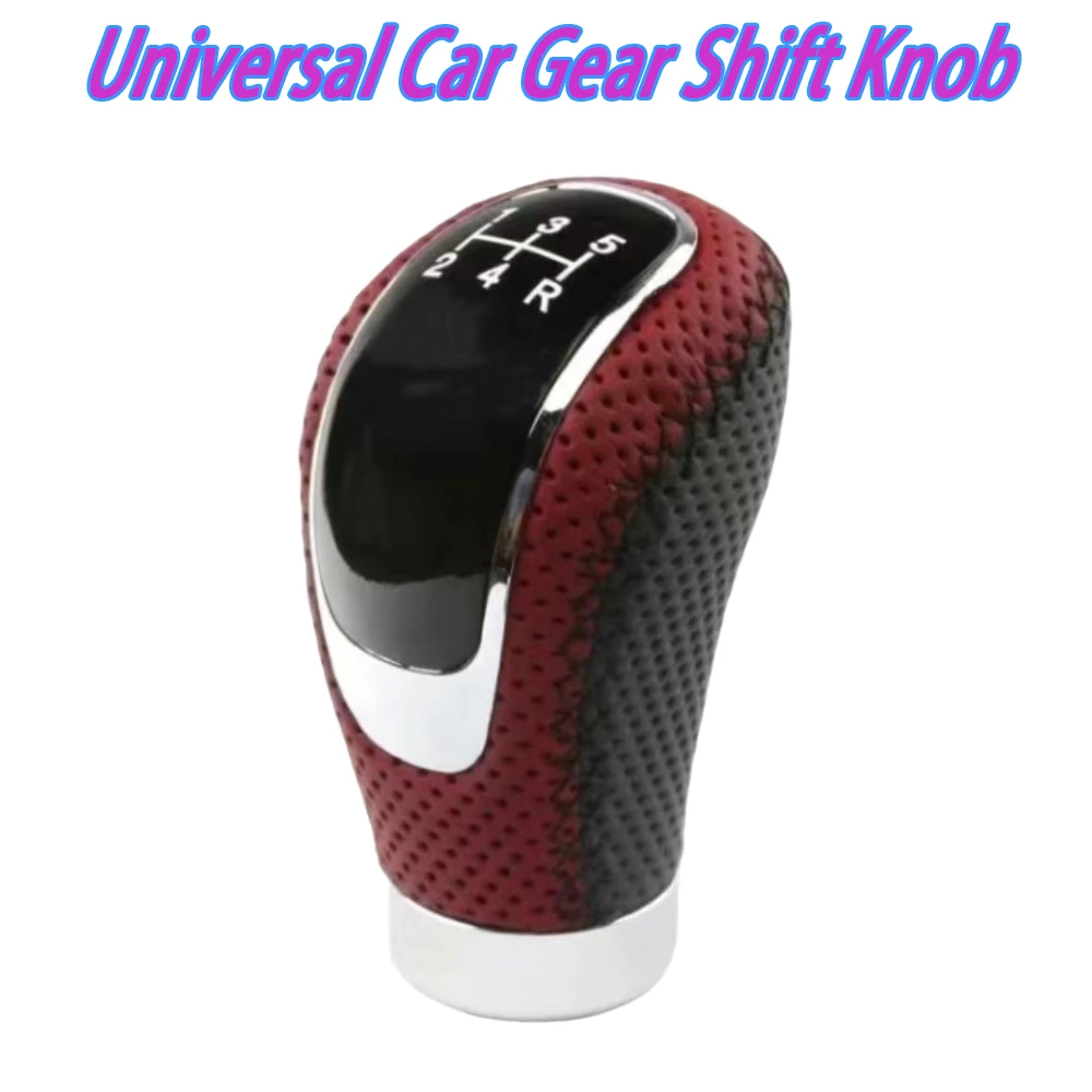 

Car Gear Shift 5 or 6 Speed Leather Red Gear Knob Car Gear Shift Knob Shifter Knob Gear Stick Shift Knob Lever Manual vehicle