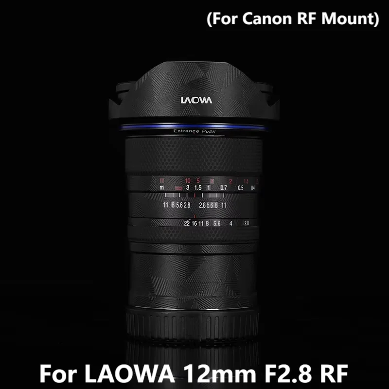 For LAOWA 12mm F2.8 RF Decal Skin Vinyl Wrap Film Camera Lens Protective Sticker Protector Coat Venus Optics 12 F/2.8 2.8 Zero-D