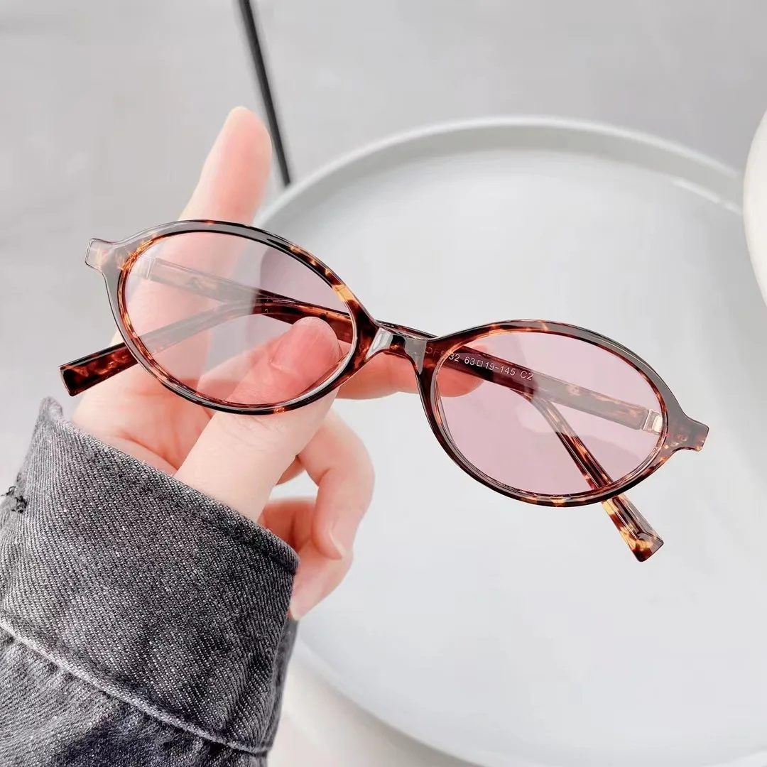 Neue Vintage Ovale Sonnenbrille für Damen und Herren Marken-Ellipsen-Sonnenbrille Ovale Brillen für Männer und Frauen