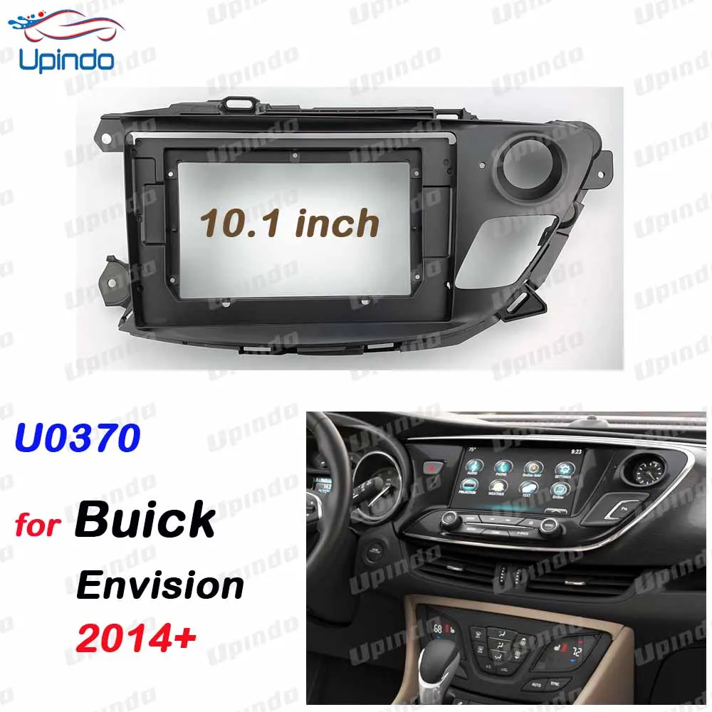 2 Din 10.1 Inch Car Radio Multimedia GPS Stereo Fascia Panel Frame For Buick Envision LHD 2014+ ABS+PC Dash Install Kit