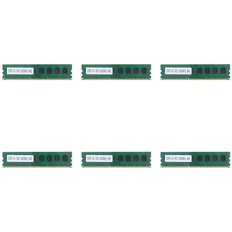 

Stylish-6X DDR3 4GB Memory Ram PC3-12800 1.5V 1600Mhz 240 Pin Desktop Memory DIMM Unbuffered And Non-ECC For Desktop AMD