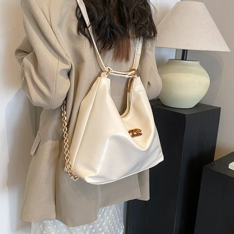 Elegant Designer Work Diaper Bag Women Luxury Leather Tote Large Capacity Stylish Crossbody Handbag For The Sophisticated
