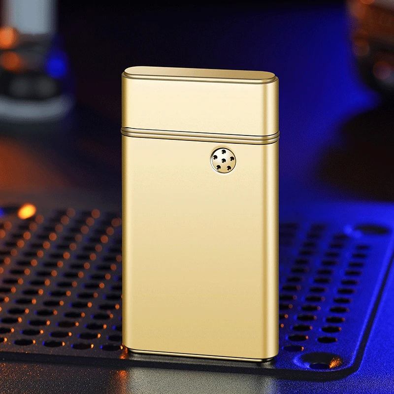 Hot selling creative voice controlled inflatable lighter, retro high-end charging hybrid lighter, durable