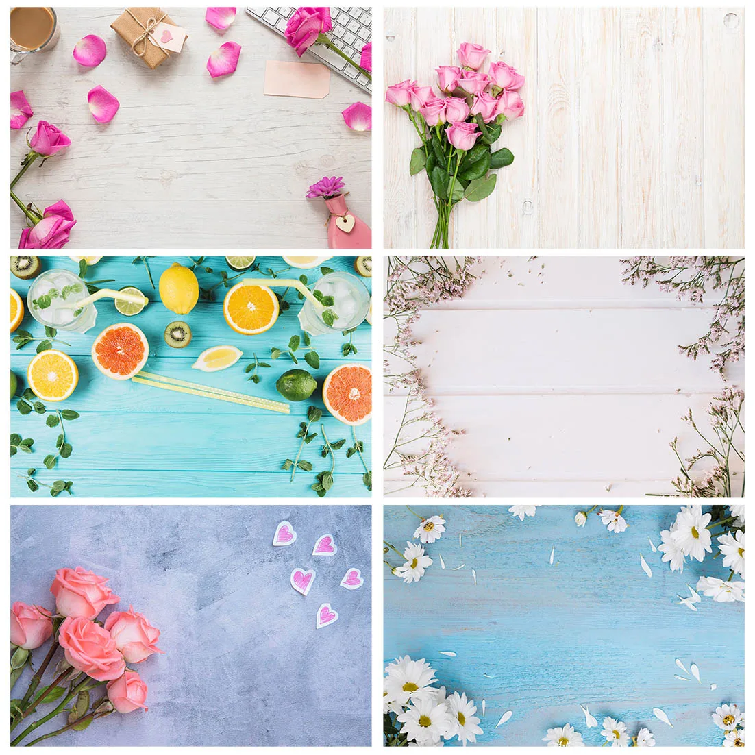 Pano de vinil para foto e casamento, ofone com pétalas de flores cor de rosa, pano de fundo para namorados