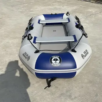 3 인용 풍선 카약, 7.5ft PVC 낚시 보트, 조정 카누, 배꼽 보트, 낚시용 바다 딩기,