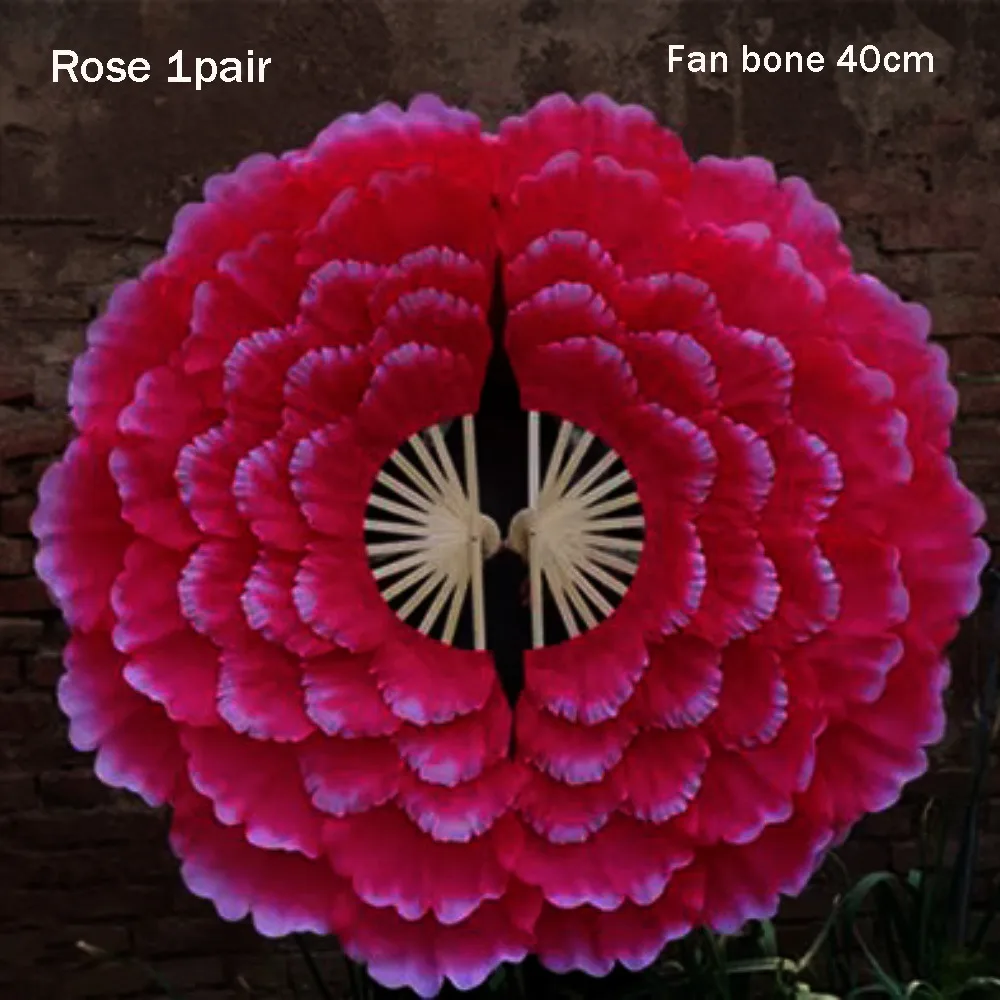 

80/90cm Half-folded Dance Fan 4/5 Layers Adult Square Dance Fan 10 Styles Club Performance Props