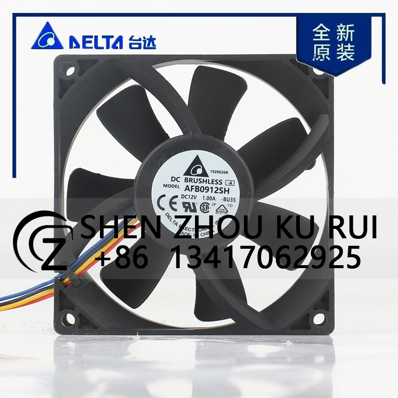 

Delta 24V 48V DC 12V 1.00A AC EC 9025 90X90X25MM 9CM Waterproof Ball 4-wire PWM Motherboard Server Chassis AFB0912SH Cooling Fan
