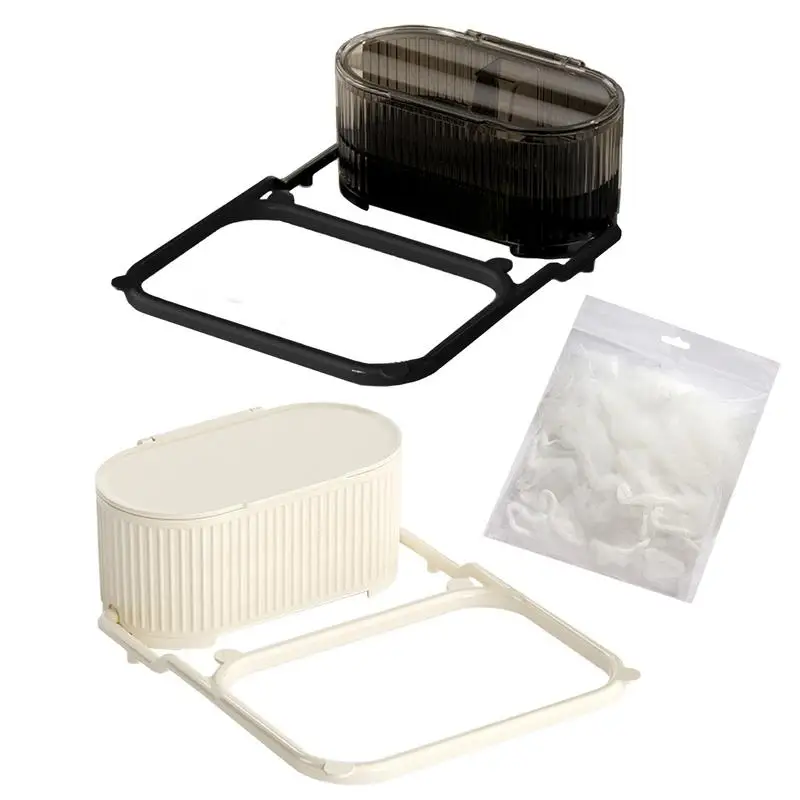 Kitchen Sink Filter Rack Folding Kitchen Sink Strainer Bracket Filter Rack Waste Garbage Hang Net With Storage Box Suction Cup