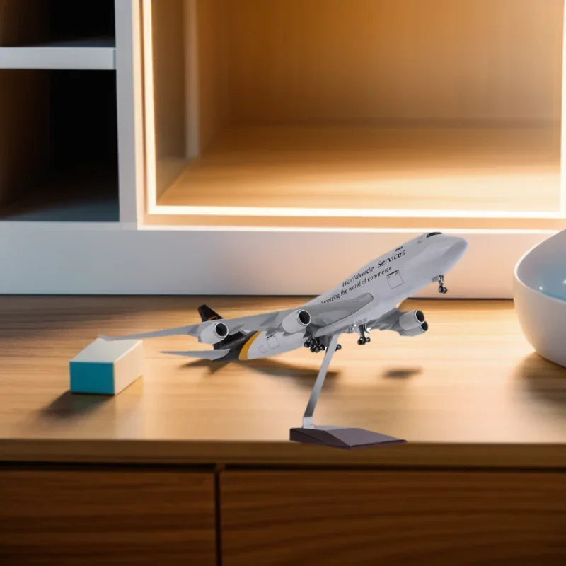 

Display Scale 1:150 Model Collectible Toy Aircraft Atlas Cargo 47CM B747 Model Planes Kits Diecast Airplane for Adults with
