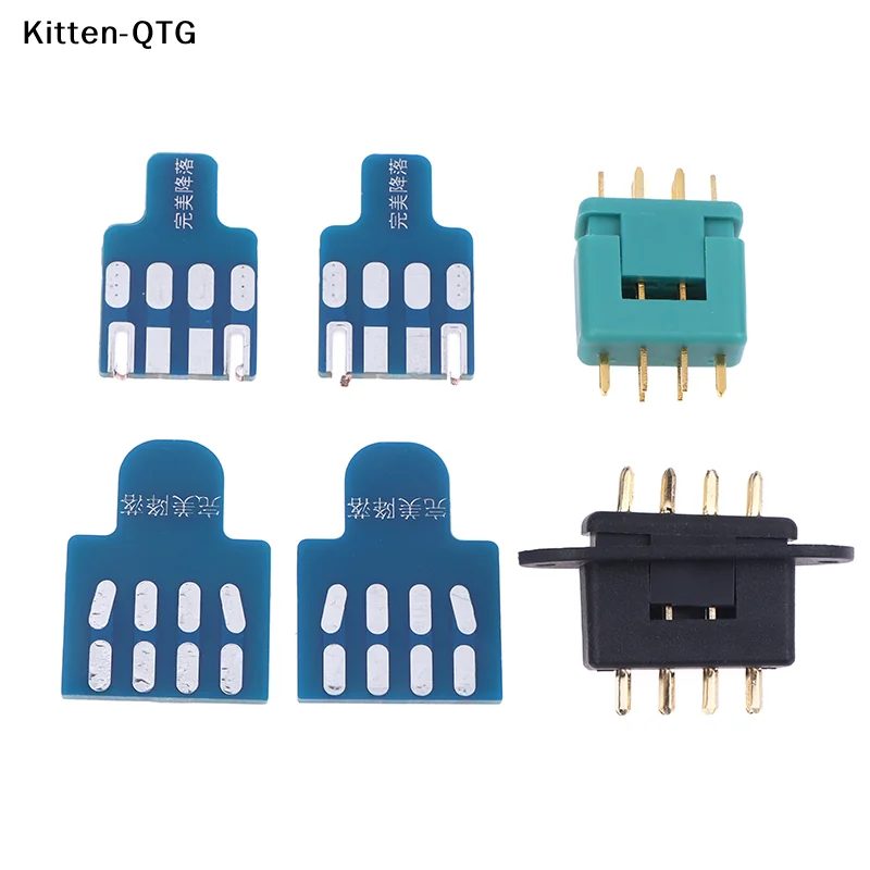 NUEVO 1 Juego de Conectores MPX 6 MPX8 con Placa de Soldadura para Accesorios de Aviones RC, Piezas de Turbinas Jet, Conectores VTOL