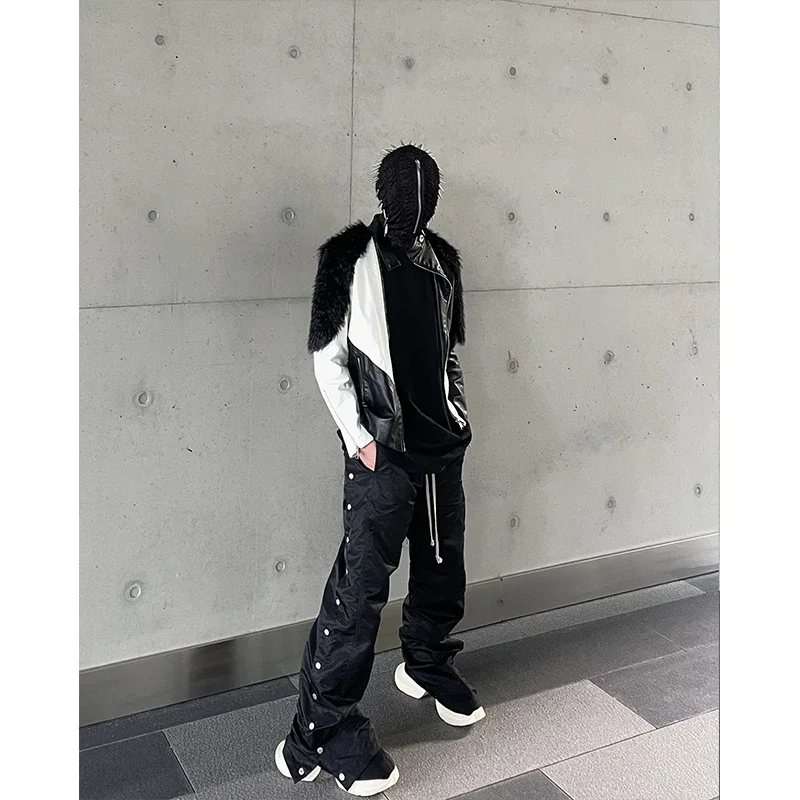 NIGO Straight Leg Pants Waist Workwear Trousers High Street Casual Pants FHDX #NGTOP11298