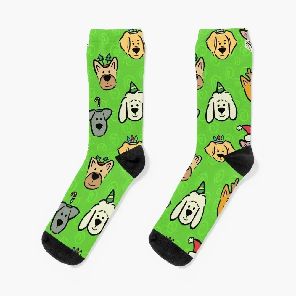 

Merry Ruff-mas! Socks gym Crossfit sports stockings New year's Socks Female Men's