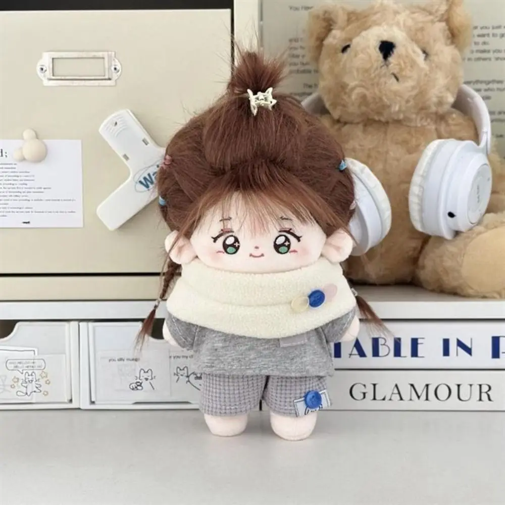 Ubranka dla lalek w stylu zabawy w dom, 20 cm, bawełniane ubrania, koszulka z kreskówką, modne bawełniane ubrania dla lalek, mini kreatywne ubrania, cosplay