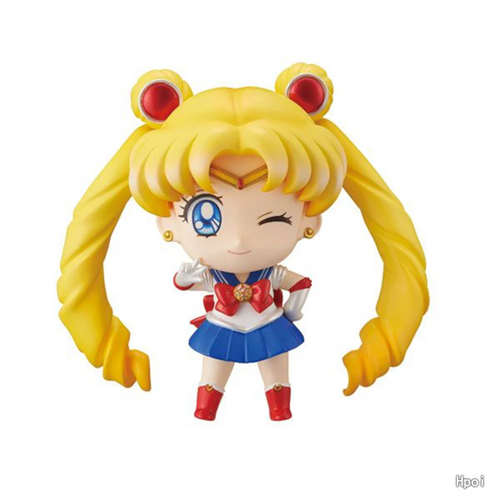 5 Stuks Anime Matroos Maan S Figuur Cartoon Figuarts Mini Kaiou Michiru Tomoe Hotaru Meiou Setsuna Speelgoed Voor Meisjes Model Cadeau Poppen