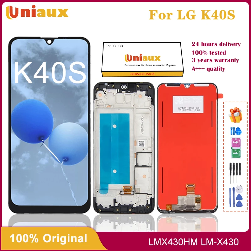 6.1“For LG K40S Lcd Touch Screen Digitizer Assembly Replacement LMX430HM LM-X430 Display With Tools Free Shipping