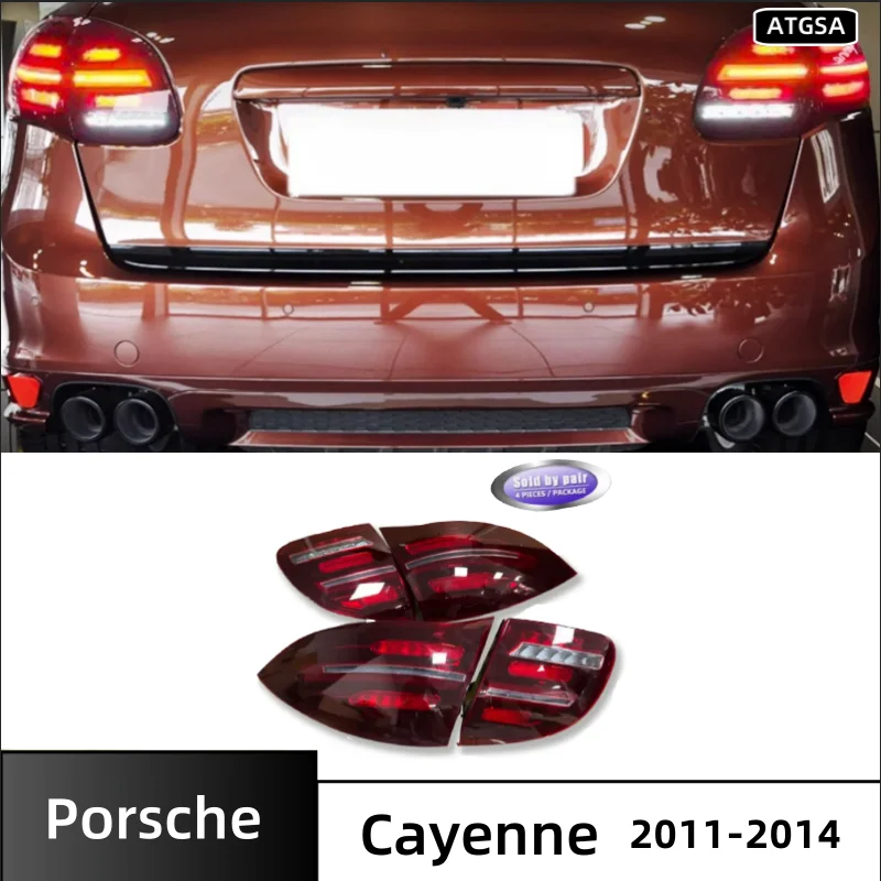 

Автомобильные задние фонари для Porsche Cayenne 958.1 2011-2014, модель новая модернизированная светодиодная неразрушающая установка