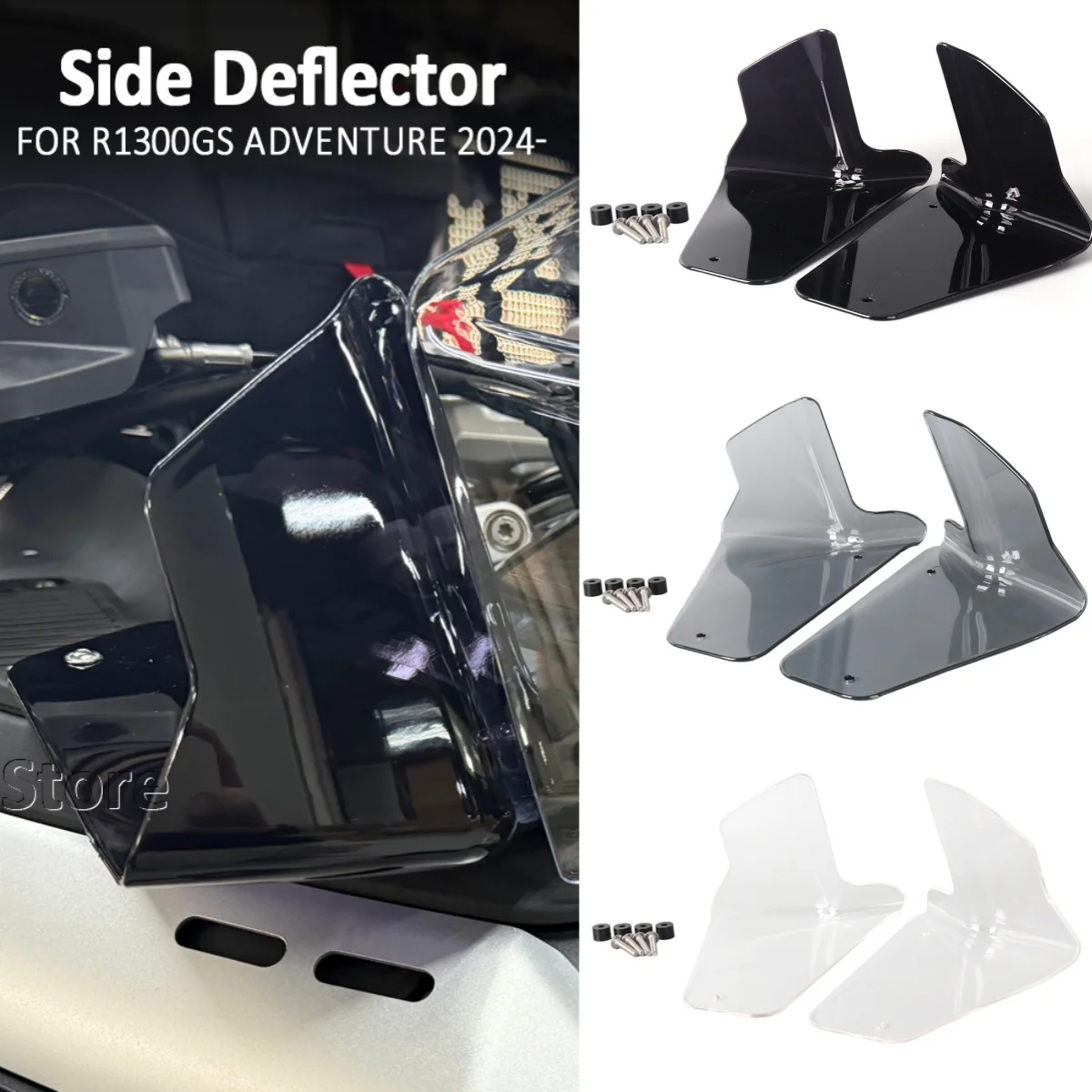 

For BMW R1300GS Adventure R 1300 GS ADV 2024 2025 Mototorcycle Side Wind Deflector Handguard Hand Shield Protector Windshield