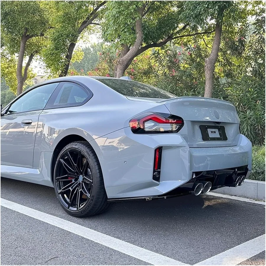 Compatibile per BMW Serie 2 M2 G87 2023+ Auto Paraurti Posteriore Labbro Posteriore Angolo Wrap Spoiler Modifica Esterna Auto Modifica Esterna