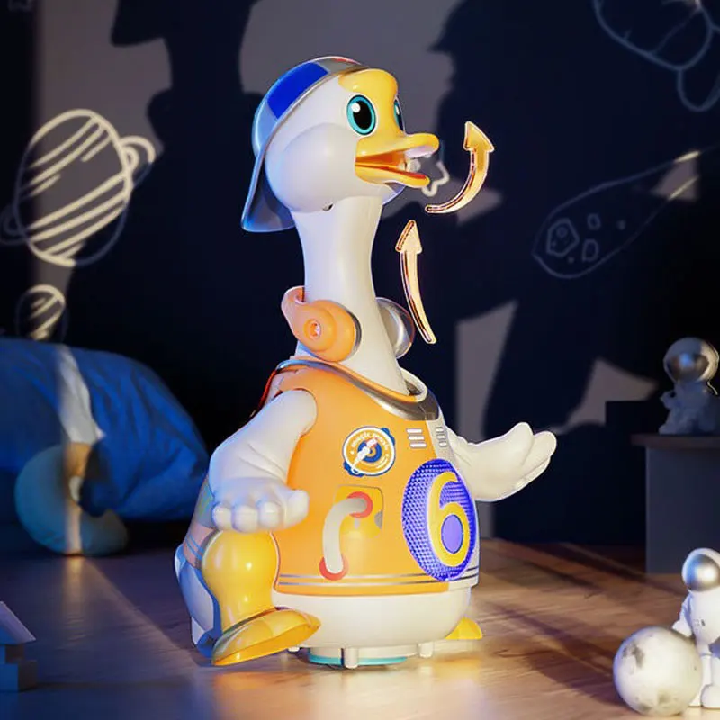 Roboter Ente Spielzeug interaktive tanzende Tier elektronische Gesang Lied niedlichen Haustier Spielzeug gehen mit LED für Kinder Geburtstags geschenke