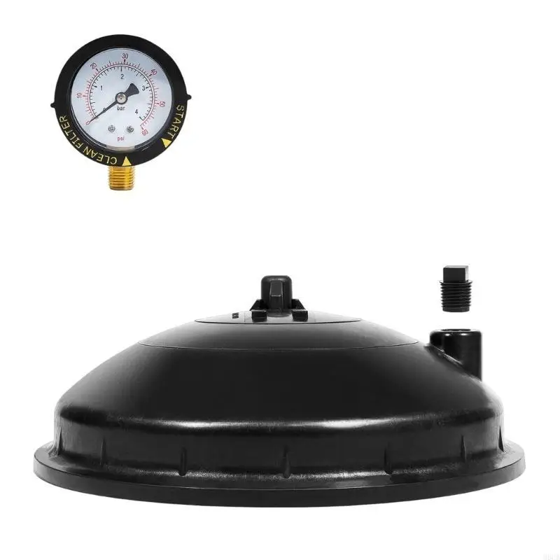 M6CB Plastic Pressure Gauge Valves Dome Assembly Easy Install for Water Circulation