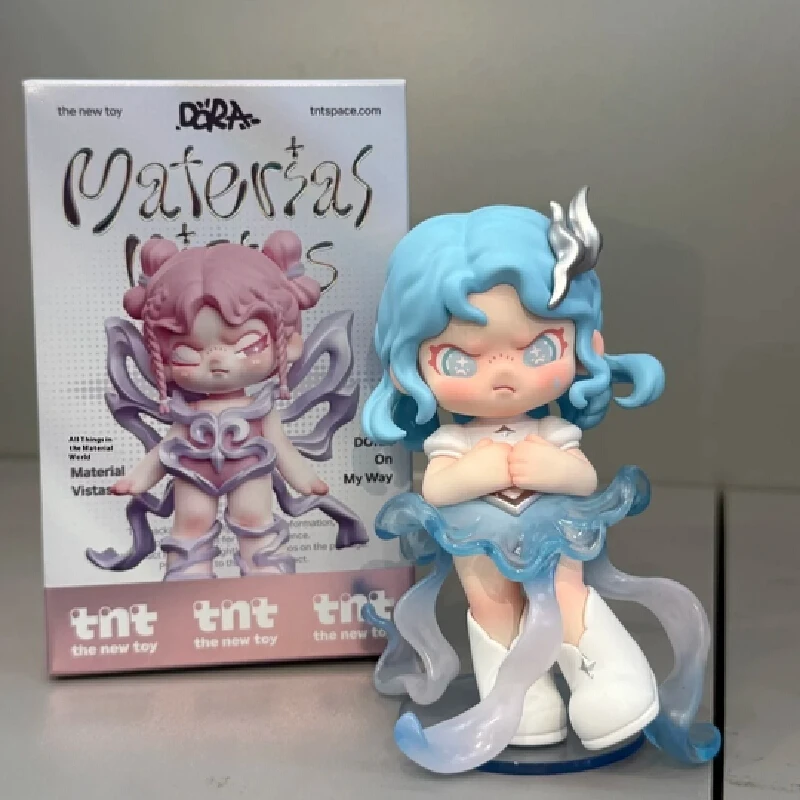 Dora Material Vistas Series Blind Box Mystery Box Toys Pvc Cute Action Anime Figure Kawaii Desktop Collect Model Birthday Gifts