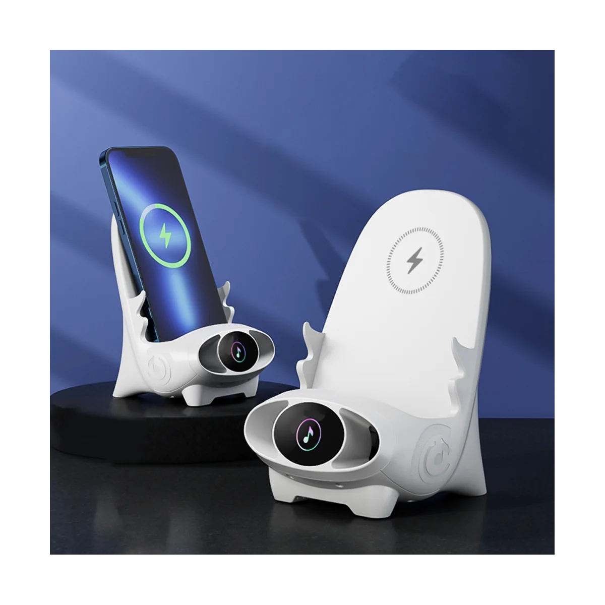 حامل كرسي شاحن لاسلكي حامل هاتف محمول شفط مغناطيسي 15 وات لاسلكي