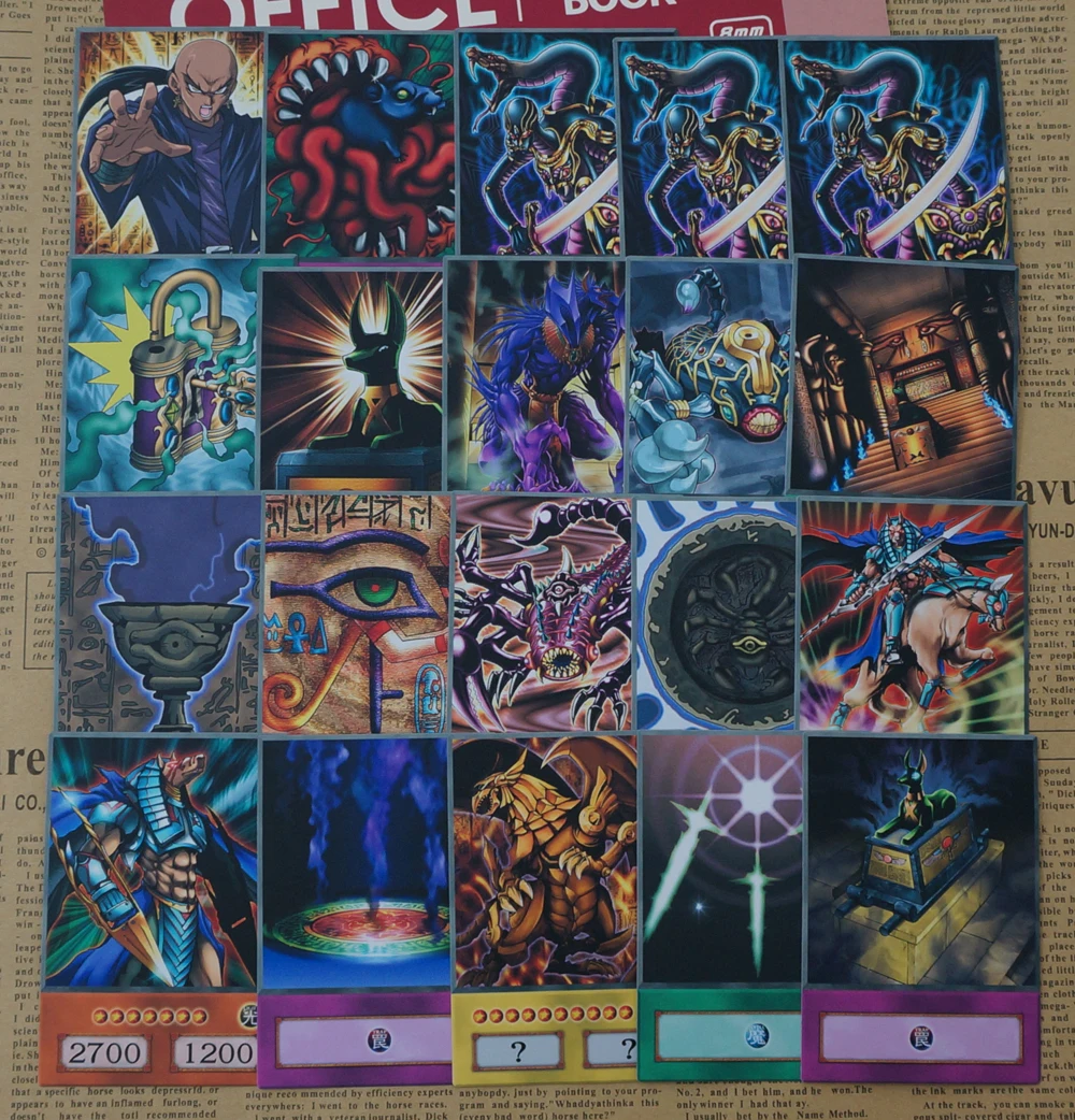 20pcs/set Yugioh Odion Egyptian Anubis Themed Orica Mystical Beast of Serket Rishido Duel Links Specific Anime Style Cards