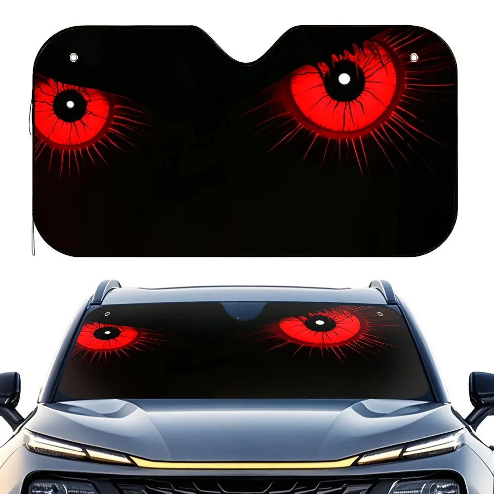 

1 шт. привлекательный автомобильный солнцезащитный козырек — высококачественный принт, 4 бесплатных присоски, складная и простая установка, подходит для большинства автомобилей,