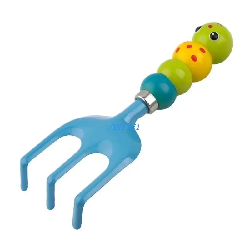 E15A Kids Gardening Tools Set Children Garden Tools with Trowel Shovel Rake Stainless