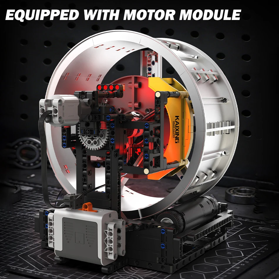 MOC Electrical Rotation Supercar Brake Wheel Hub Model Building Blocks City Technical Sport Car Parts Rim Bricks Toys Kids Gifts