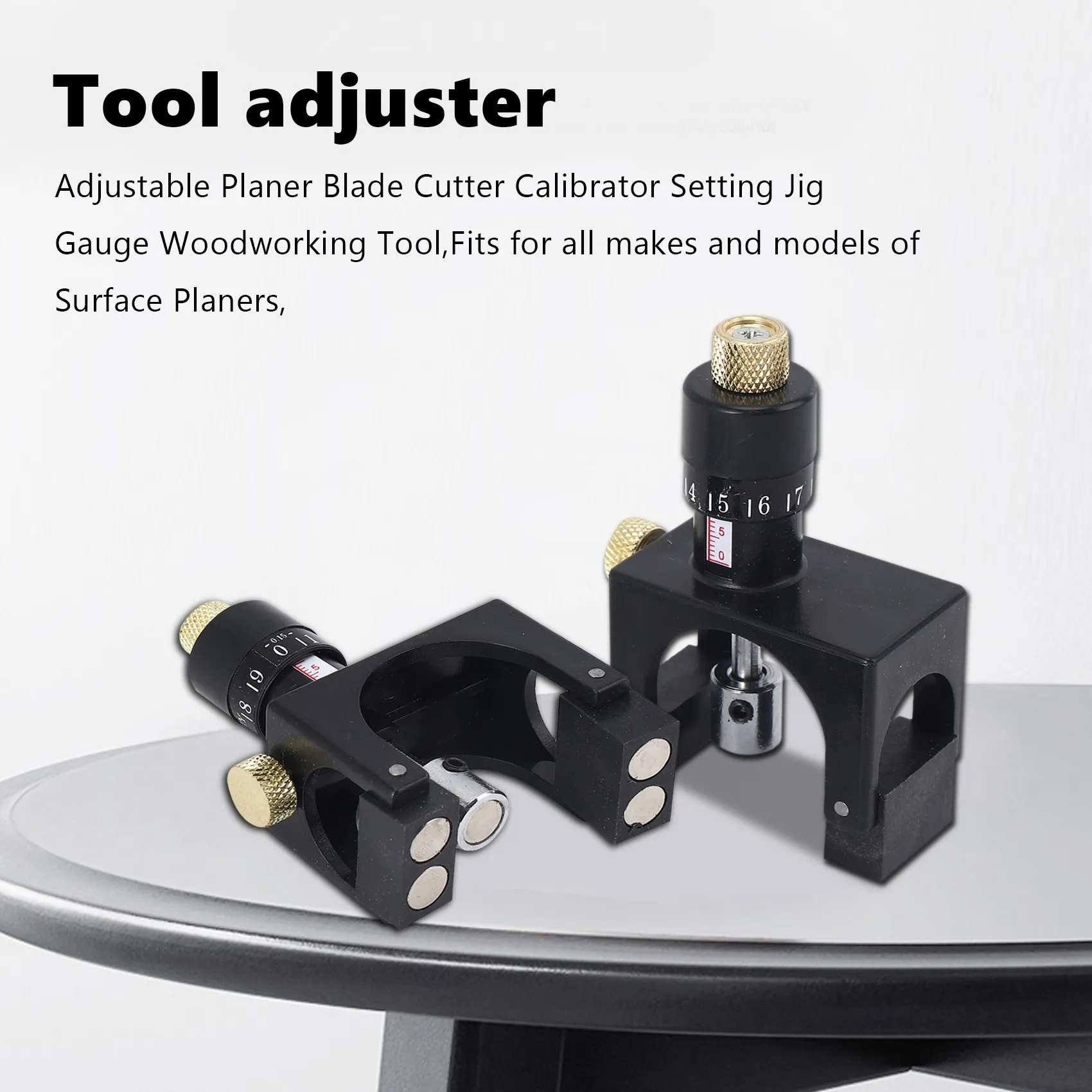 DT75BG 2X Adjustable Planer Blade Cutter Calibrator Setting Jig Gauge Woodworking Tool
