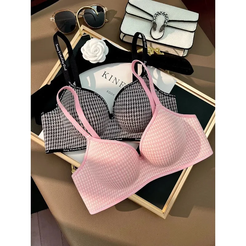 KUCLUTMine Wireless Push Up Bra Women Padded Seamless Small Bust Lift Enhancer Anti-Sagging Comfort Brassiere Everyday Lingerie 2