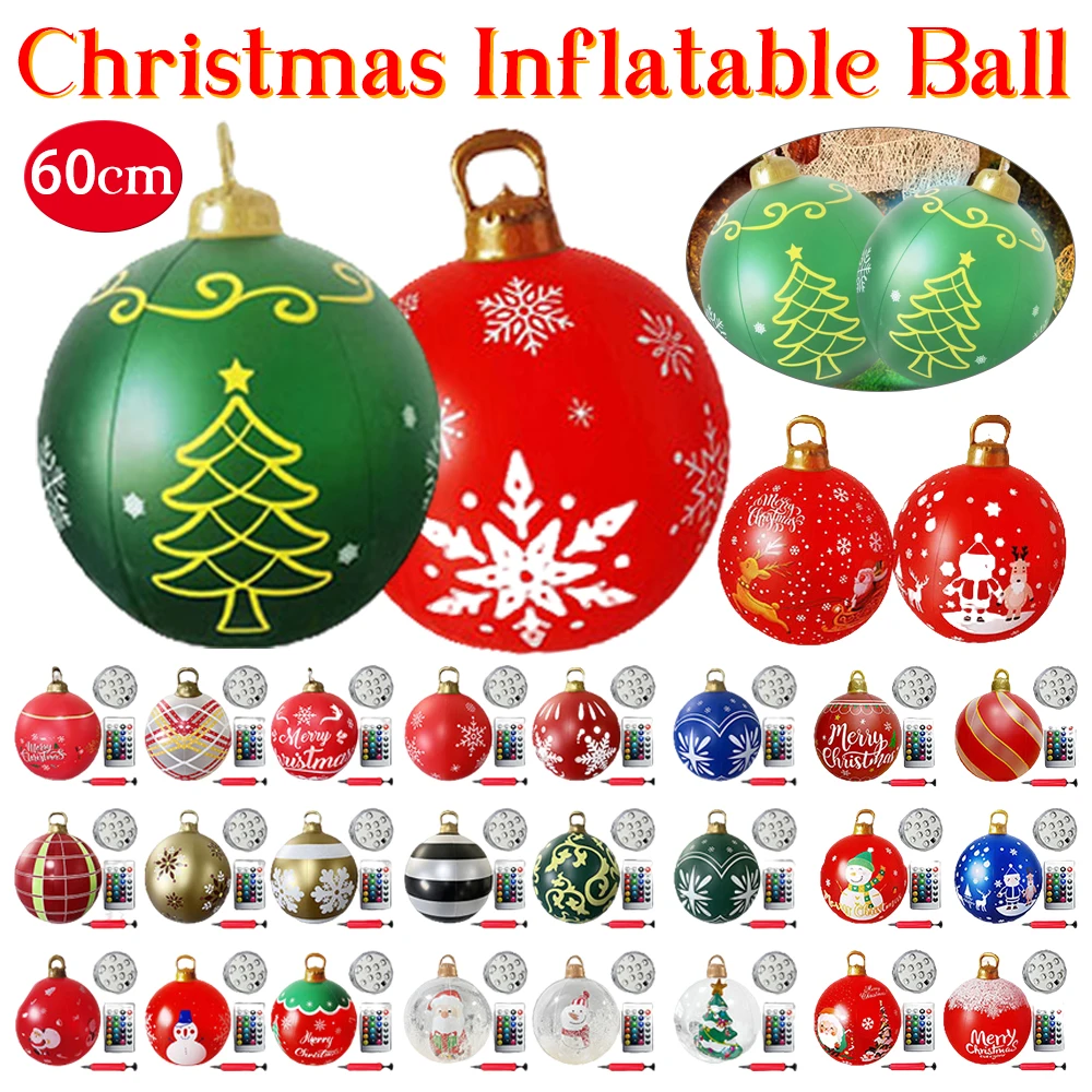 Palline Natale Giganti 24 Pollici con Luci e Telecomando: La Scelta Perfetta per Decorare Casa e Feste