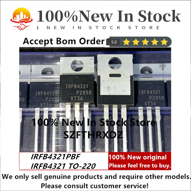 100% NEW ORIGINAL IRFB4321PBF TO-220 IRFB4321 TO220 Trans MOSFET N-CH 150V 85A 3-Pin